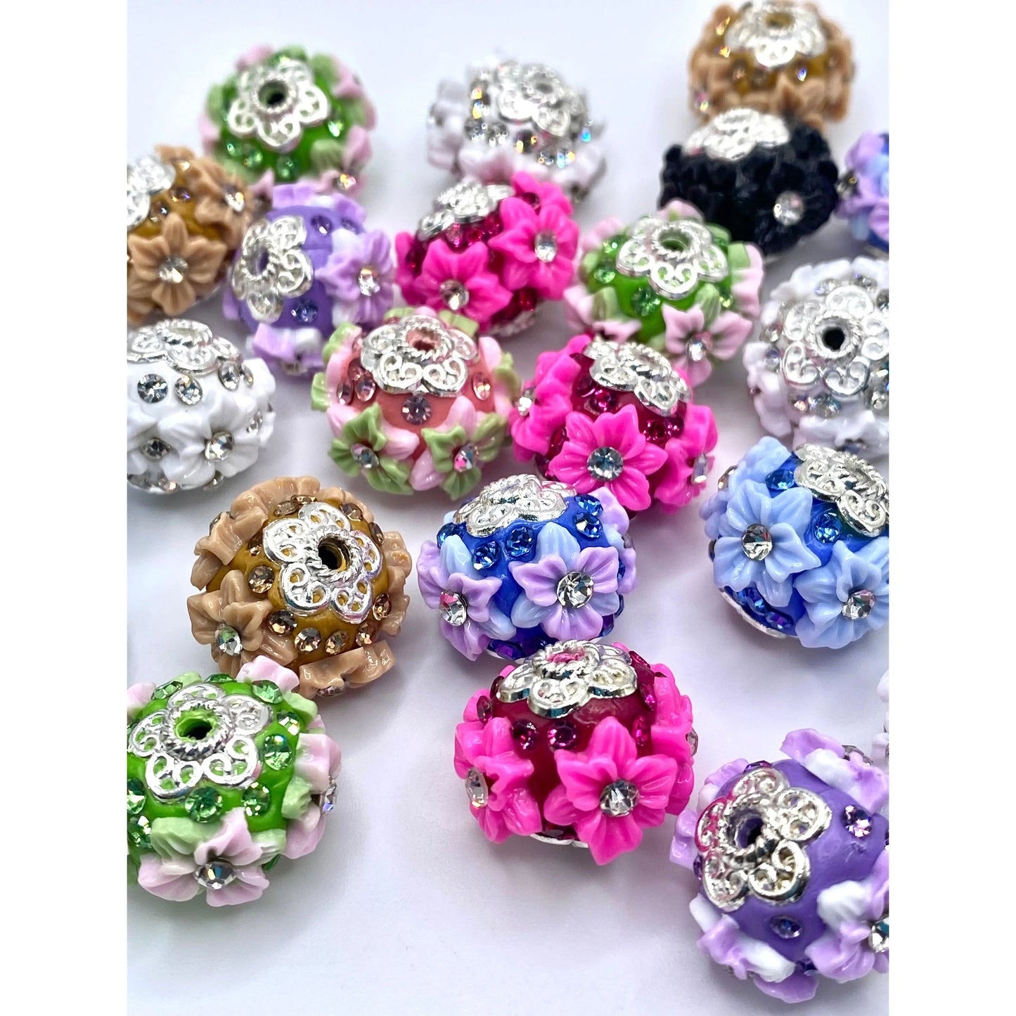 April Showers Flower Beads