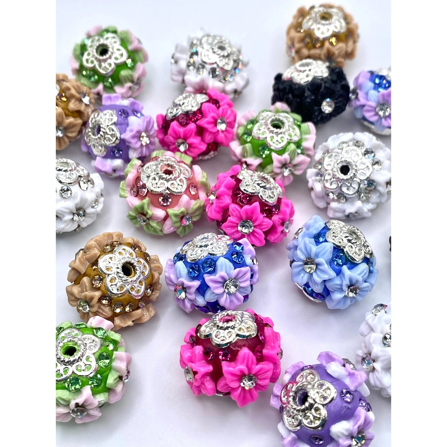 April Showers Flower Beads